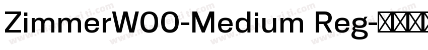 ZimmerW00-Medium Reg字体转换